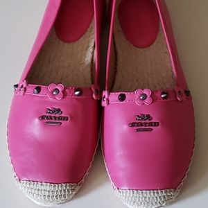 Coach Rain Floral Rivets Espadrilles NIB.